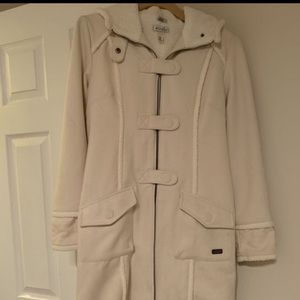 Oakley Ivory Wool Trench Coat